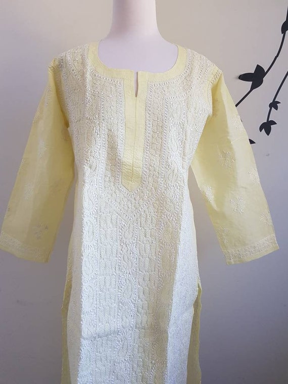 lime yellow kurti