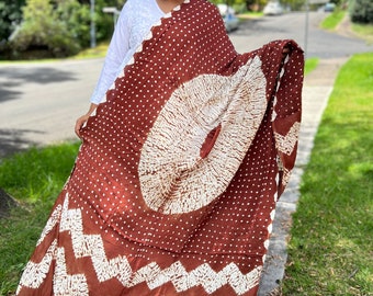 Pure Modal Silk Dupatta, Shibori Bandhej, Indian Shawl, Traditional wear