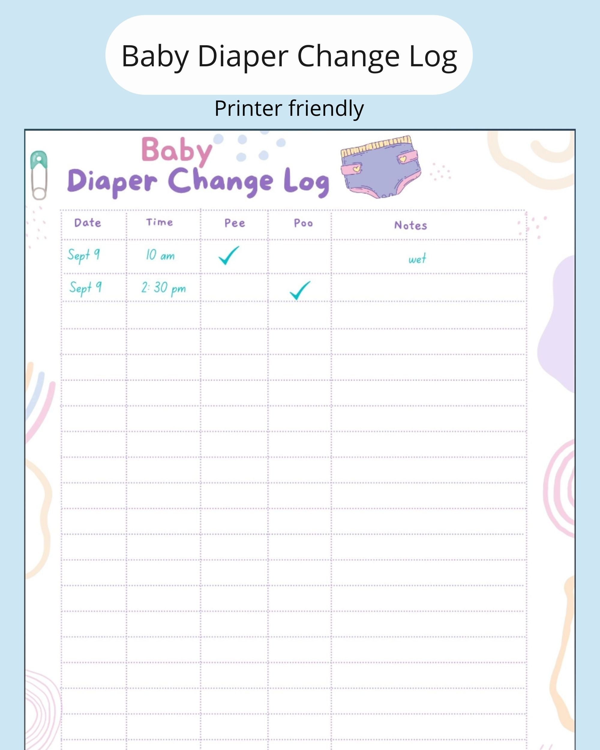 Newborn Diaper Chart