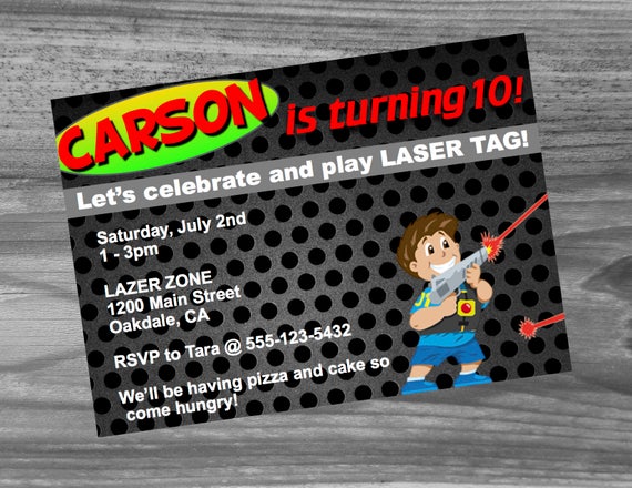 laser tag birthday party