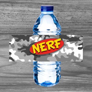 Dart Party Water Bottle Wraps -  The perfect way to add some flare to your child&#39;s party!