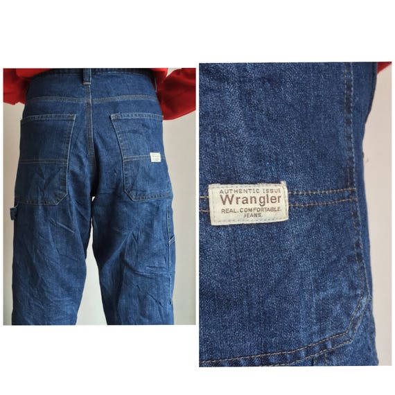 Wrangler Fleece Lined Vintage Unisex Carpenter Jeans W29 L30 Etsy