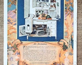 Vintage Werbung Seite A - Verkäuferschränke, Seite B - Kiddie-Kar Form Oktober 1920 The Ladies Home Journal