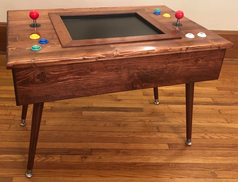 412in1 Arcade Machine Cocktail Table With Midcentury Modern Style