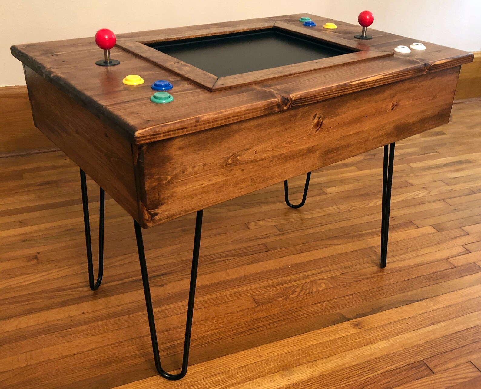 412in1 Cocktail Table Arcade Machine With Midcentury Modern Style