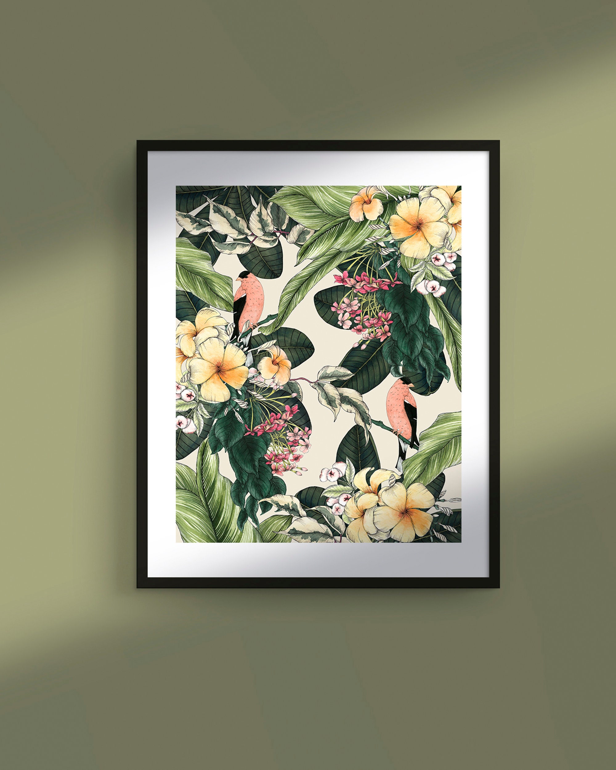 Tropical Art Print Tropical Wall Decor Botanical Art Etsy
