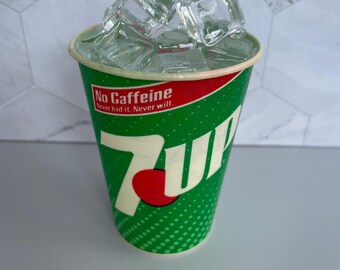 Vintage Pepsi and Coke and 7UP Wax Cups With Resin Soda - Etsy