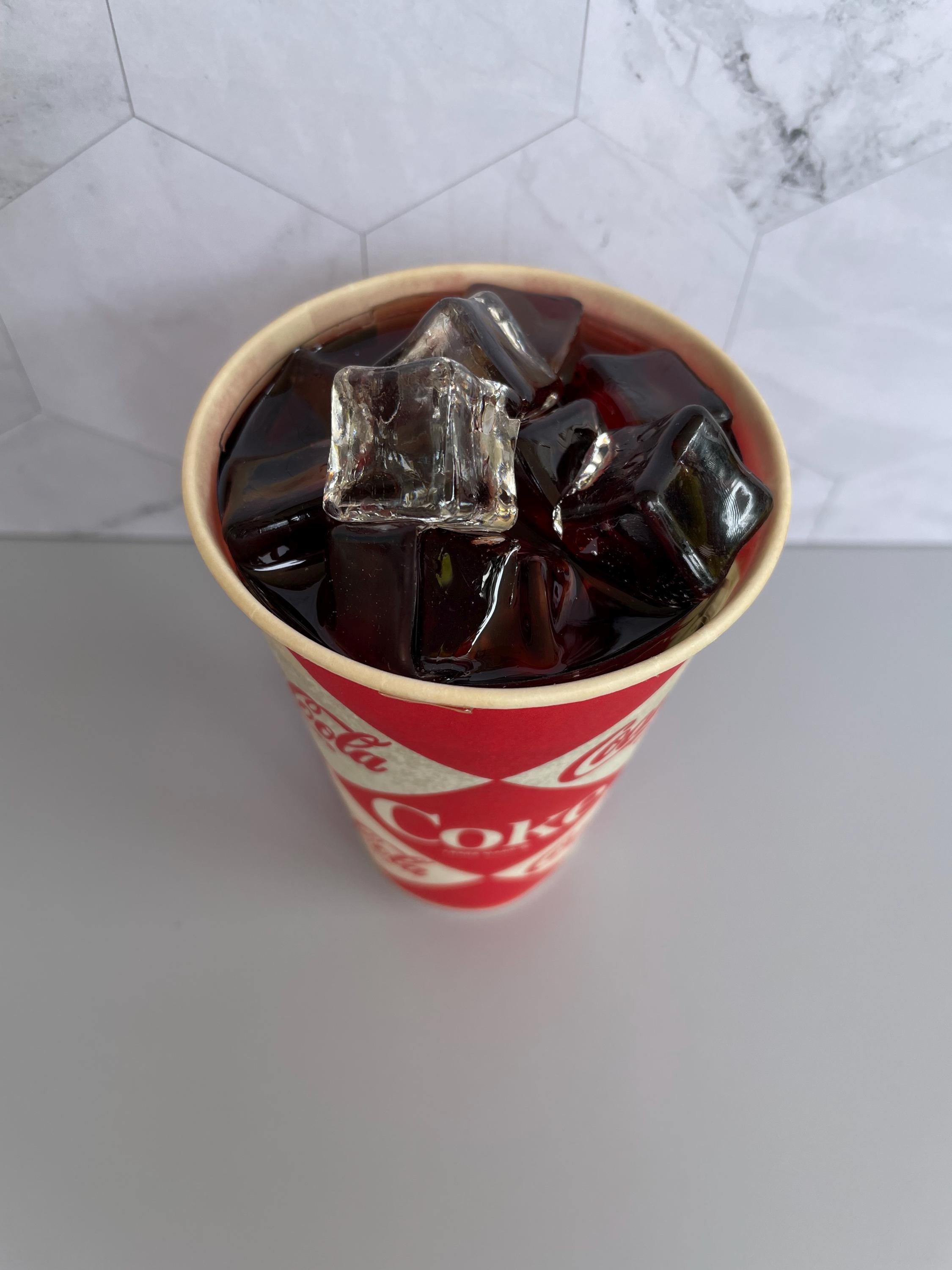 Vintage Pepsi and Coke and 7UP Wax Cups With Resin Soda - Etsy