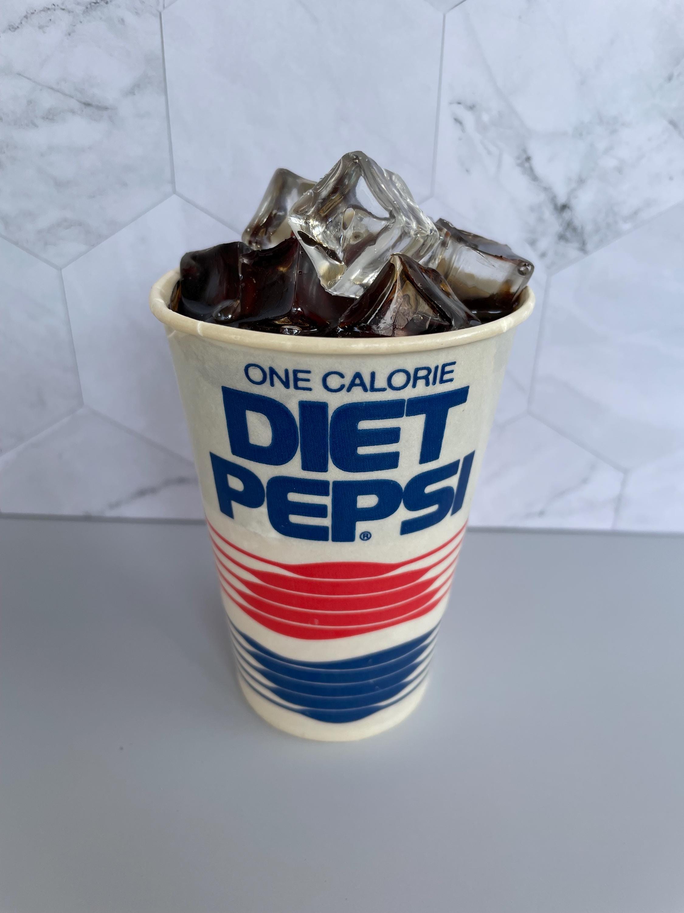 Vintage Pepsi and Coke and 7UP Wax Cups With Resin Soda - Etsy