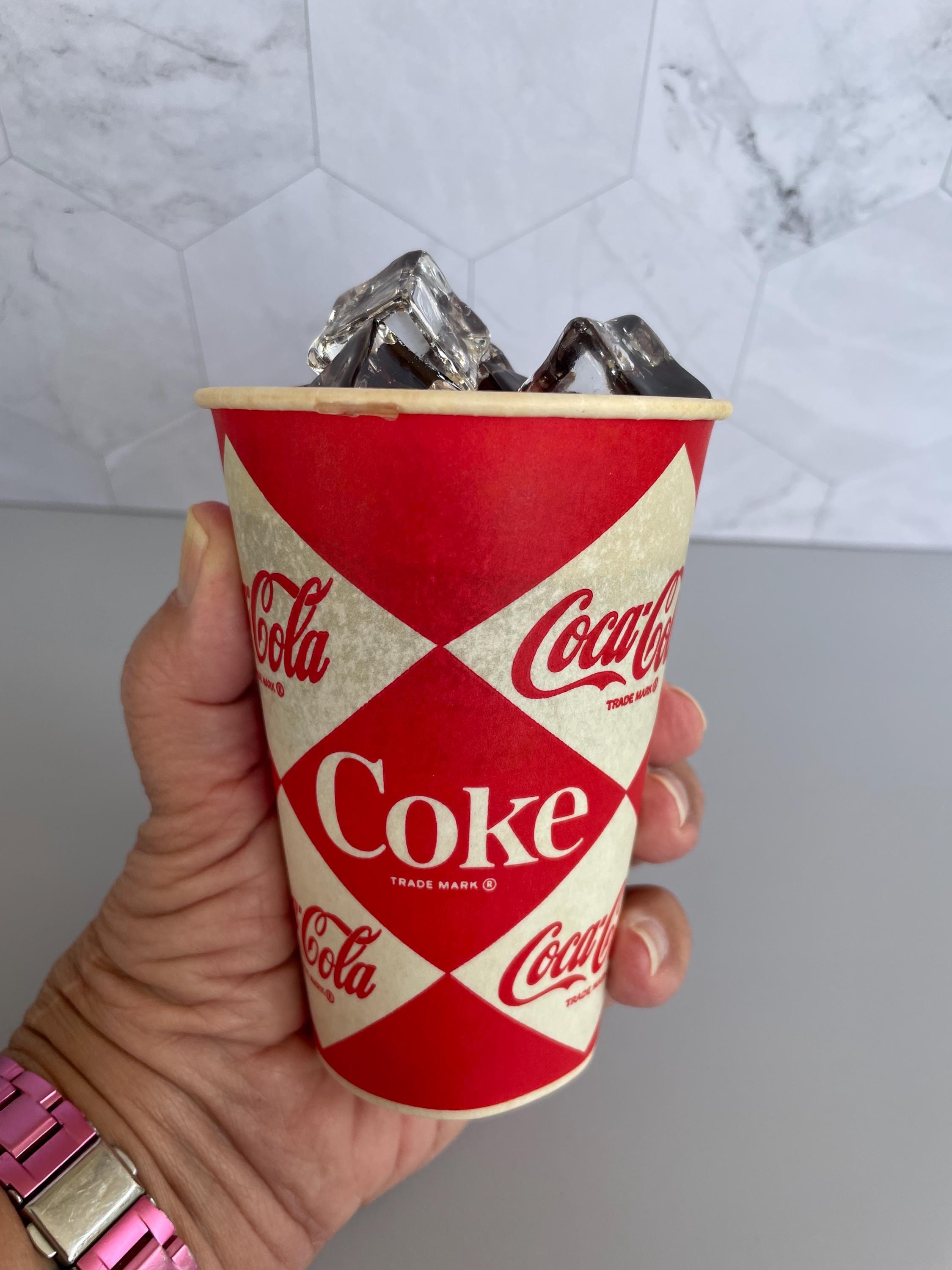Vintage Pepsi and Coke and 7UP Wax Cups With Resin Soda - Etsy