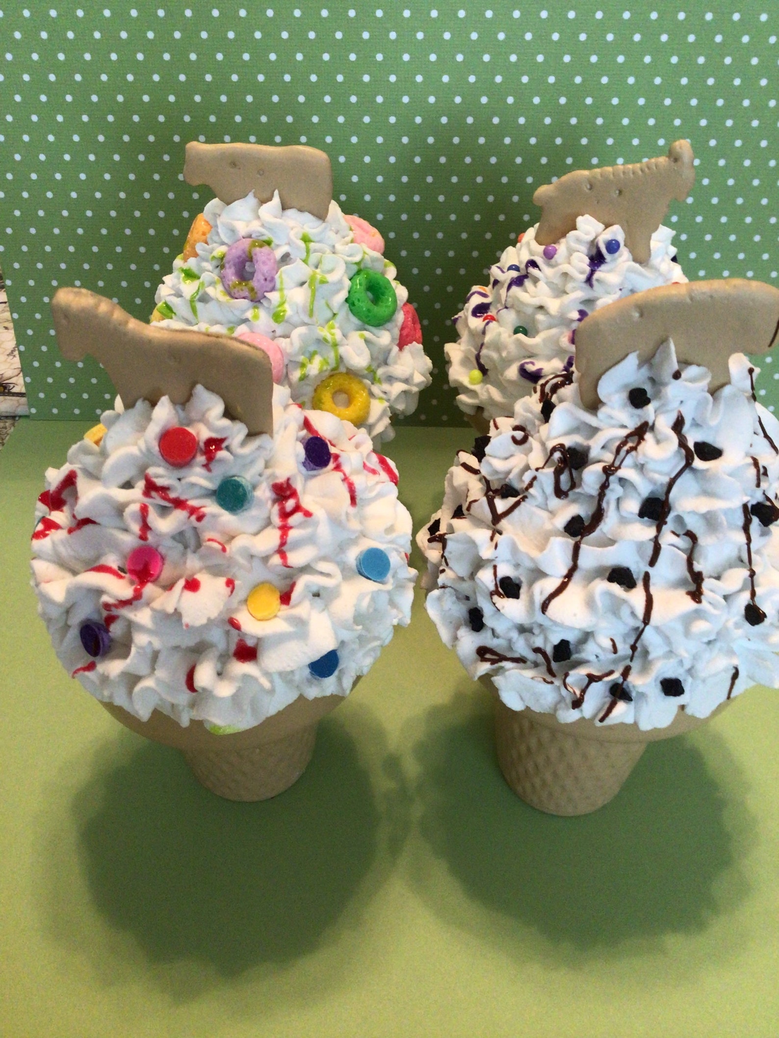 Animal cracker ice cream cones Etsy