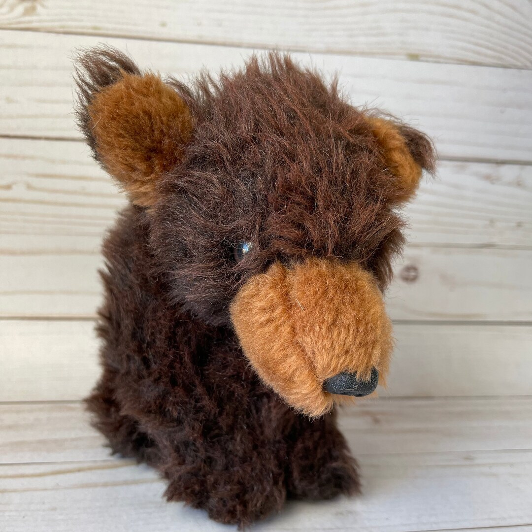 Vintage 1980 Dakin Pillow Pets Brown Bear. Etsy