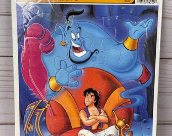 Disneys Aladdin Rahmen Tablett Puzzle NIP.