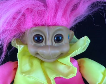 Vintage 1990's Russ Troll Clown/Jester Doll. Complete with orginal tag