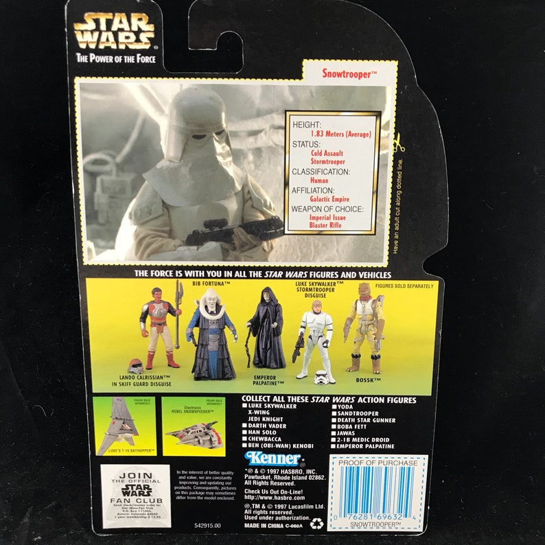 Star Wars lourd fusil d/'assaut partie pour Han Solo Power of the Force 2 POTF 2 1995