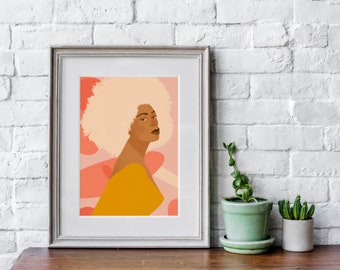 Solange Knowles portrait illustration Digital Download