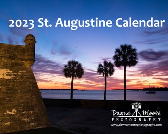 St. Augustine FL Photo Calendar 2023 - Monthly Wall Calendar - Photography Calendar for 2023 - Gift Christmas Birthday Hanukkah - Florida