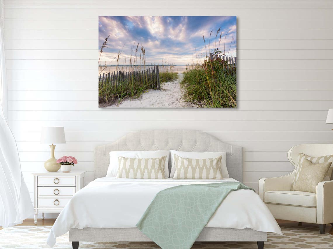 Canvas Beach Path Art Beach Path Photo Seascape | Etsy