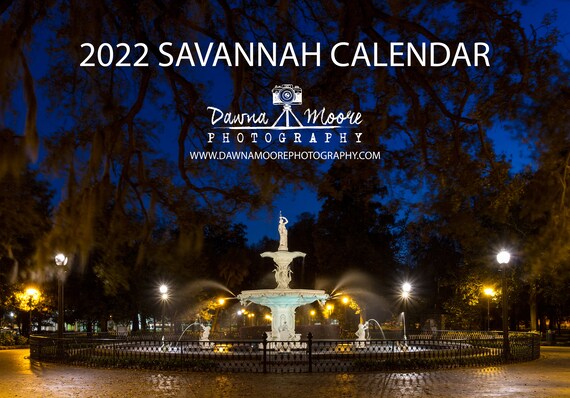 Sccpss Calendar 2022 Savannah Georgia Photo Calendar 2022 Monthly Wall Calendar | Etsy Canada
