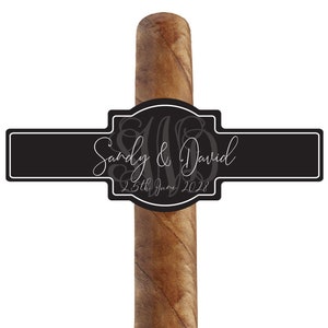 18pcs BULK Wedding Cigar Labels - Anniversary Favors - Cigar Labels Custom Birthday Cigar Bar - Groomsmen Favor Ideas - Wedding Cigar Labels