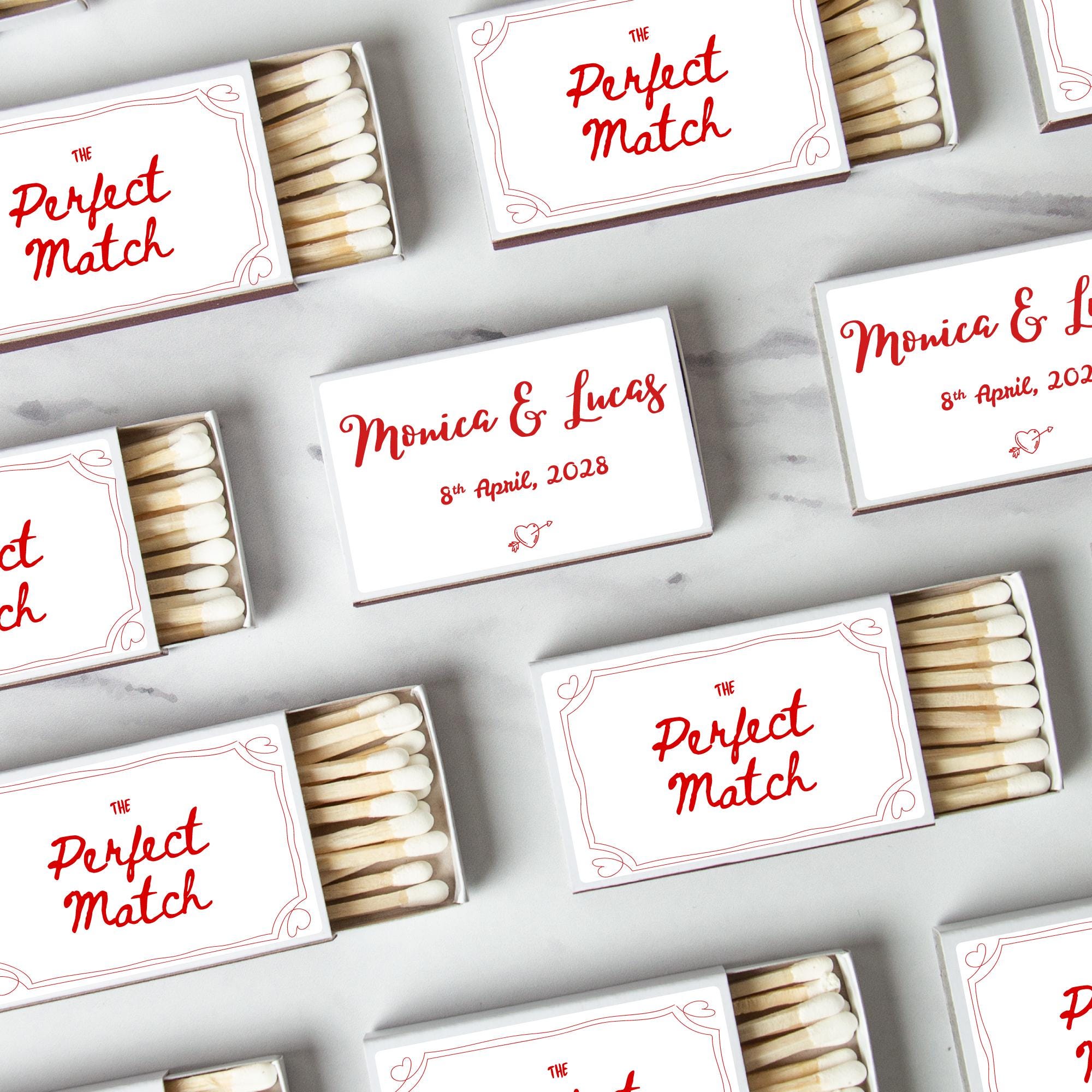 Personalized Wedding Favor Matches