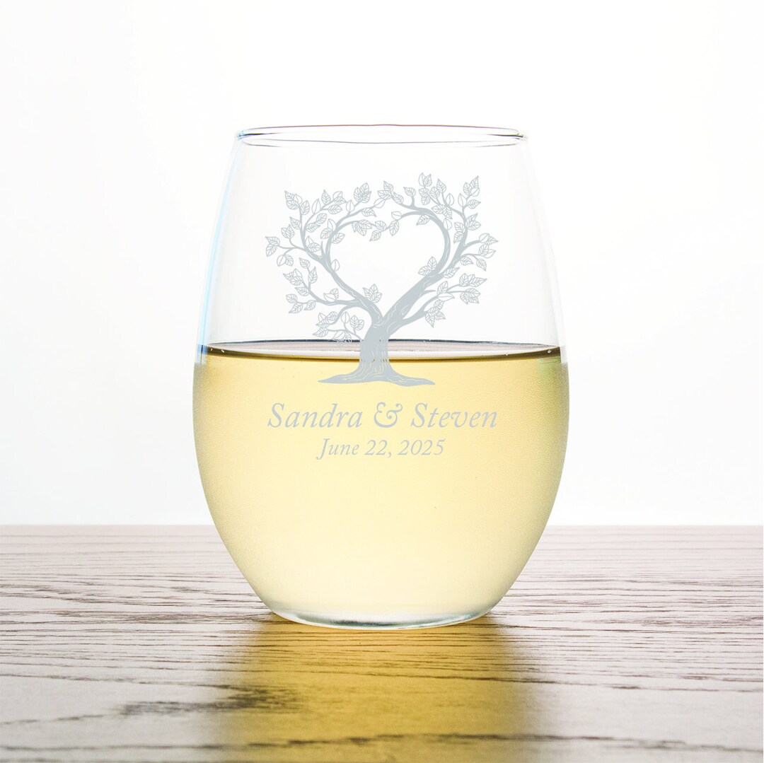 24pcs - Personalized Stemless Wine Glass 9oz - Various Styles - ST9OZ-EDPP255 - Etsy