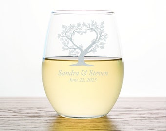 36pcs - Personalized Stemless Wine Glass 9oz - Various Styles - ST9OZ-EDPP255