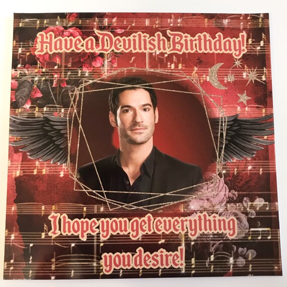 Carte Danniversaire De Lucifer Netflix Etsy Carte Danniversaire De Lucifer Netflix Etsy
