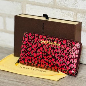 Authentische Louis Vuitton Vernis Stephen Sprouse Leopard Zippy Geldbörse - Special Edition