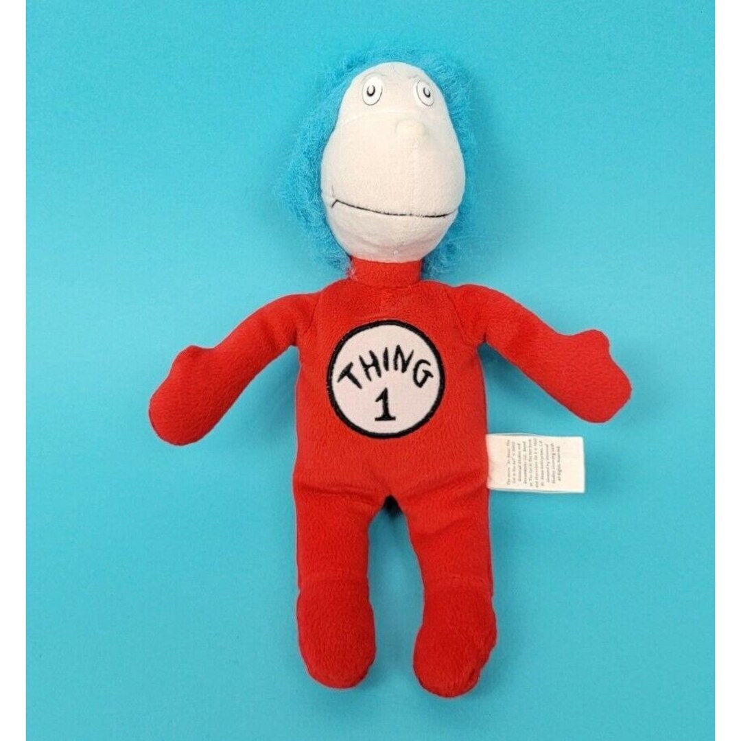 Dr Seuss Thing 1 Plush 10 Stuffed Animal Doll Etsy