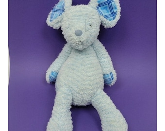 Manhattan Toy Company Blue Mouse Plush Stuffed Animal 15" Toy Doll