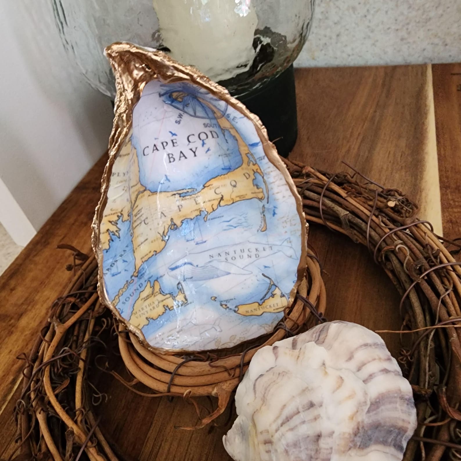 Cape Cod Bay Shell Trinket Dish, Cape Cod and Islands, Handmaid Gift ...
