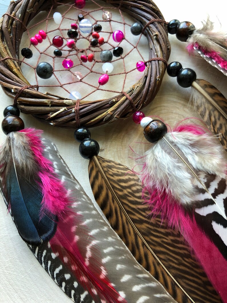 Small dream catcher Natural Dreamcatcher for Car Rear view Etsy