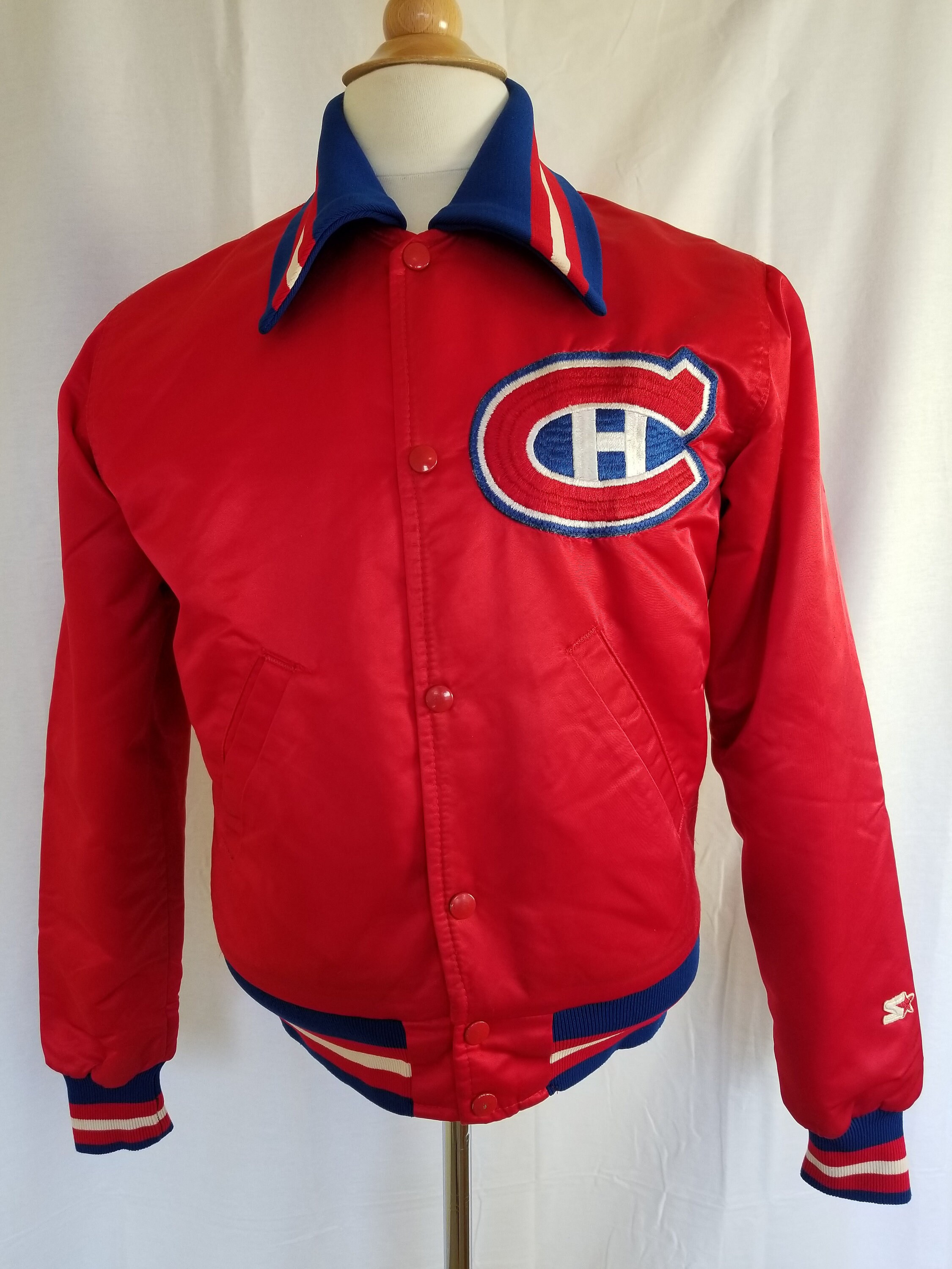 Vintage Satin Starter Jacket Montreal Canadiens Small | Etsy