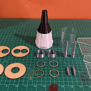 Gemini-Titan model rocket parts kit, size BT-80 New Scale/not a complete rocket