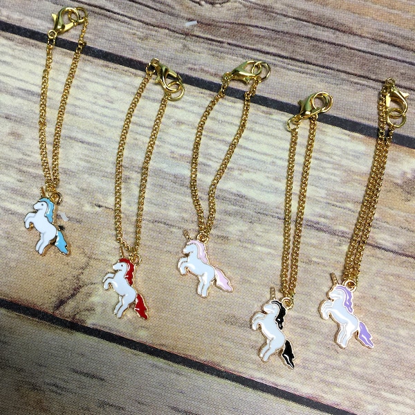 Unicorn doll necklace, 1:6 scale doll jewelry, Blythe doll accessory