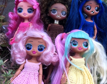 Lol Omg Dolls Lol Doll With Pink And Blue Hair Lol Omg Crochet