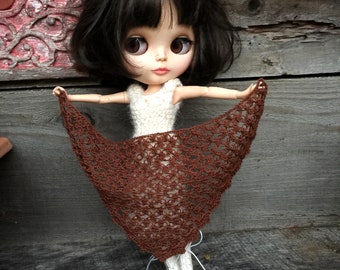 Lacy doll shawl, blythe dress cover up, neo dress accessory