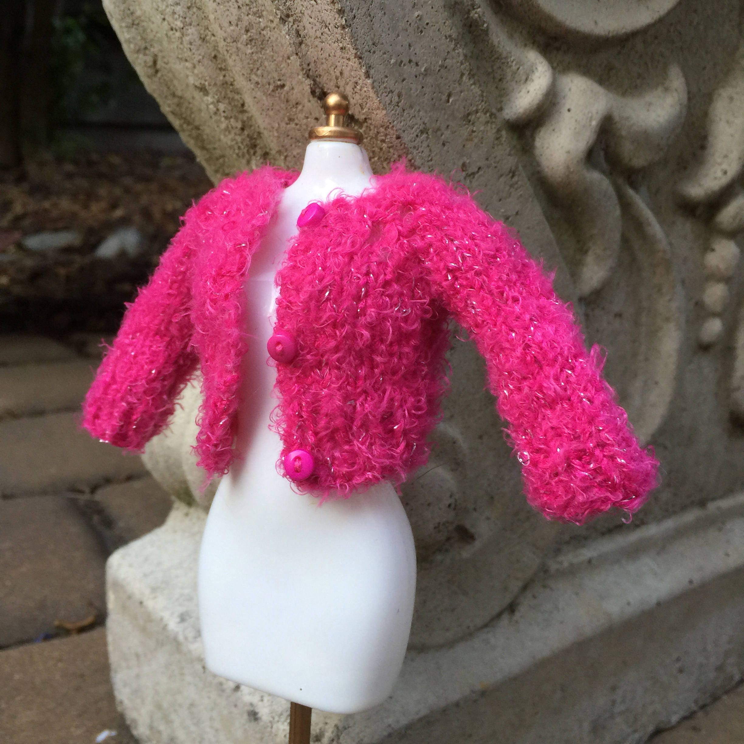 pink sparkly cardigan