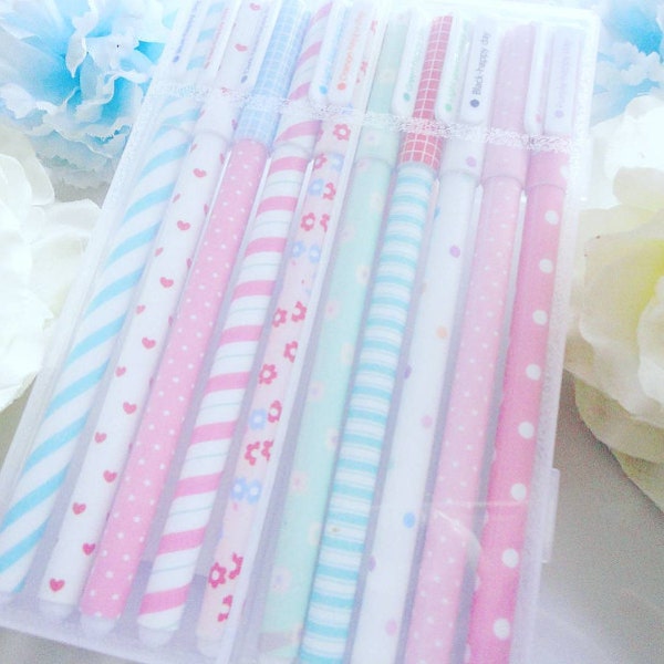 Cute Colourful Fine Line Gel Pens