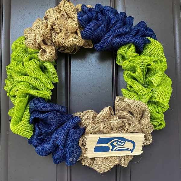 Seahawks Door Wreath Etsy