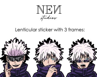 La pegatina de movimiento lenticular del hechicero más fuerte