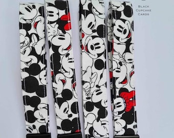 Charakter Schlüsselanhänger | Handarbeit | Armband | Schlüsselhalter | Schlüsselanhänger | Disney Druck | Handschlaufe Schlüsselanhänger