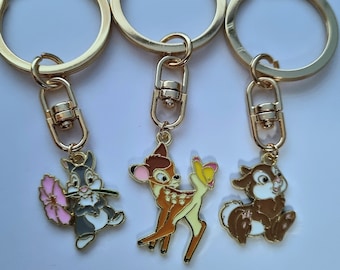Bambi and friends keyrings | Disney keyrings | Bag charm | Keychain | Handmade | Gift ideas | Cute keyring