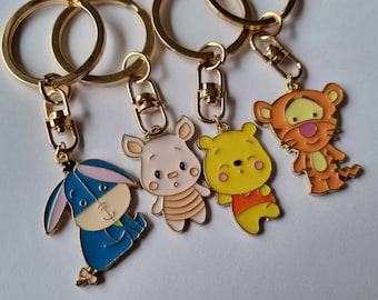 Pooh and friends keyrings | Disney keyrings | Bag charm | Keychain | Handmade | Gift ideas | Cute keyrings