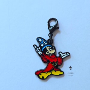Der Zauberlehrling Anhänger | Armband Charm | Airpods Anhänger |Planer Anhänger |Journal Anhänger | Reißverschluss Zieht | Clip auf Charms