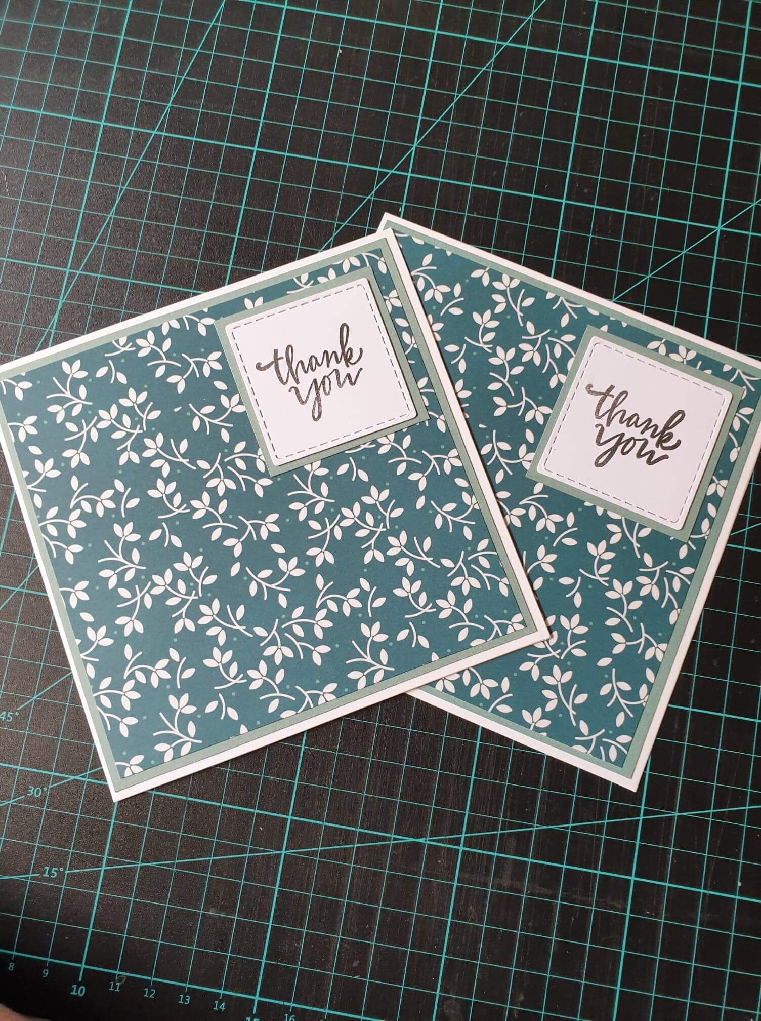 Set of 6 Thank You Cards Blank Cards Handmade Elegant - Etsy
