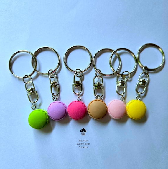 Macarons Keyring Food Keyrings Bag Charm Keychain Handmade