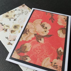 Mini Cards | Set of 2 | Blank Cards | Handmade | Japanese | Gift Card Holder | Cards for Gifts | Thank you note