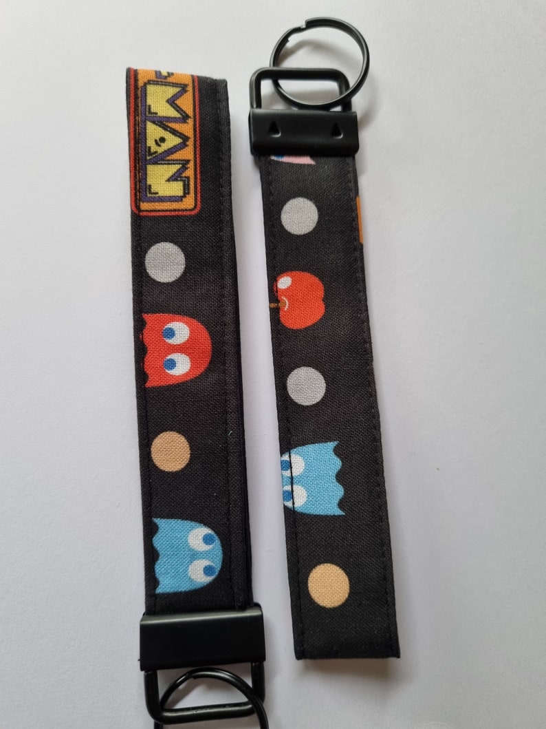 Pac Man Key Fobs| Handmade | Wristlet | Key Holder | Key Accessories ...